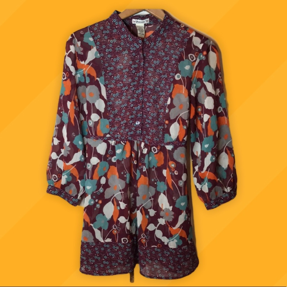 2/$25 Vintage Forever 21 Tunic Top